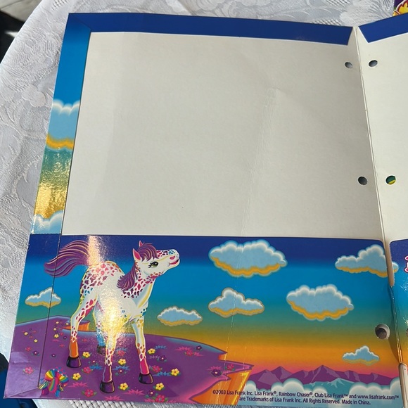Vintage Lisa Frank Folder-rainbow horses - Picture 7 of 9